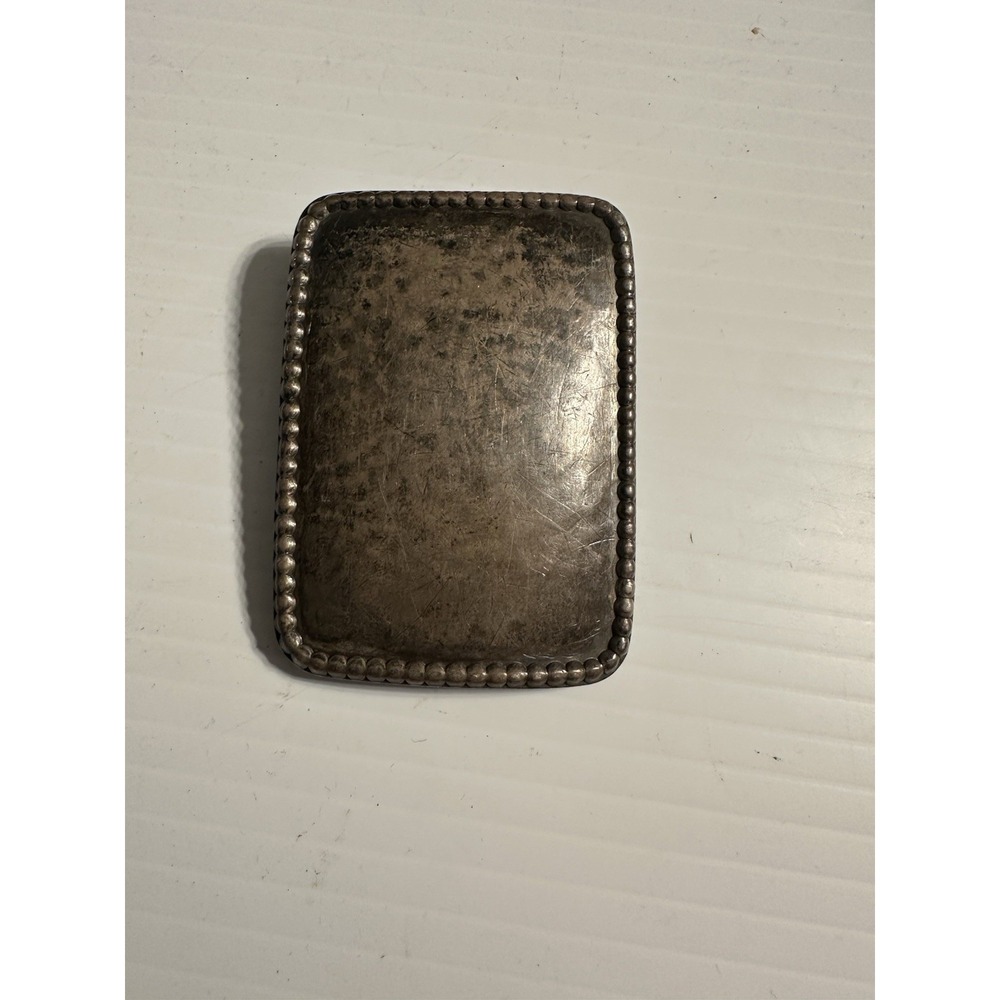 Vintage 1980s Signed By Towle Sterling Silver Belt Buckle